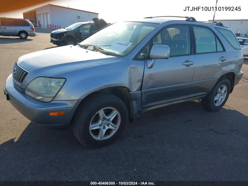 2001 Lexus Rx 300 VIN: JTJHF10U110199245 Lot: 40486305