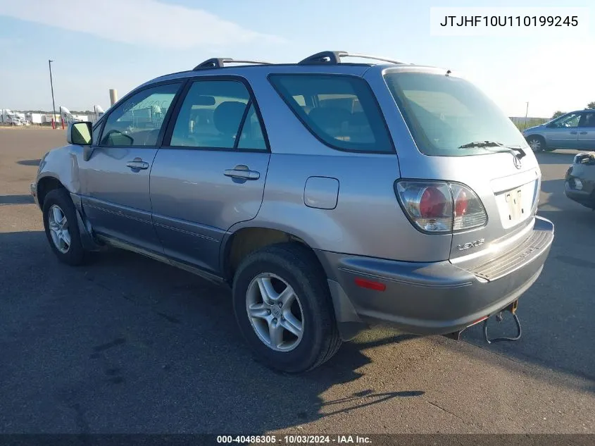 2001 Lexus Rx 300 VIN: JTJHF10U110199245 Lot: 40486305