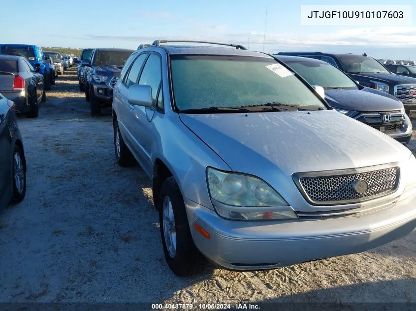 2001 Lexus Rx 300 VIN: JTJGF10U910107603 Lot: 40487879