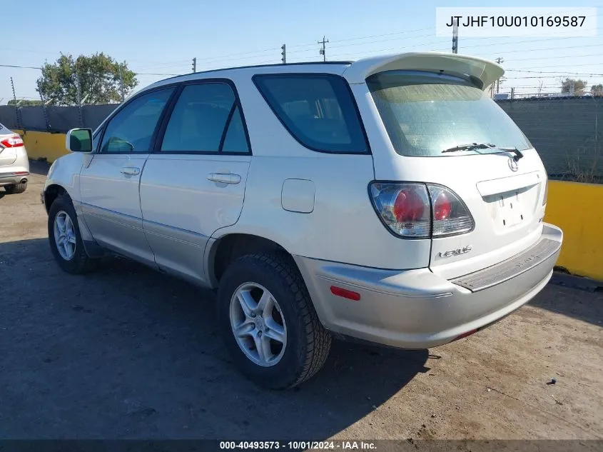 2001 Lexus Rx 300 VIN: JTJHF10U010169587 Lot: 40493573