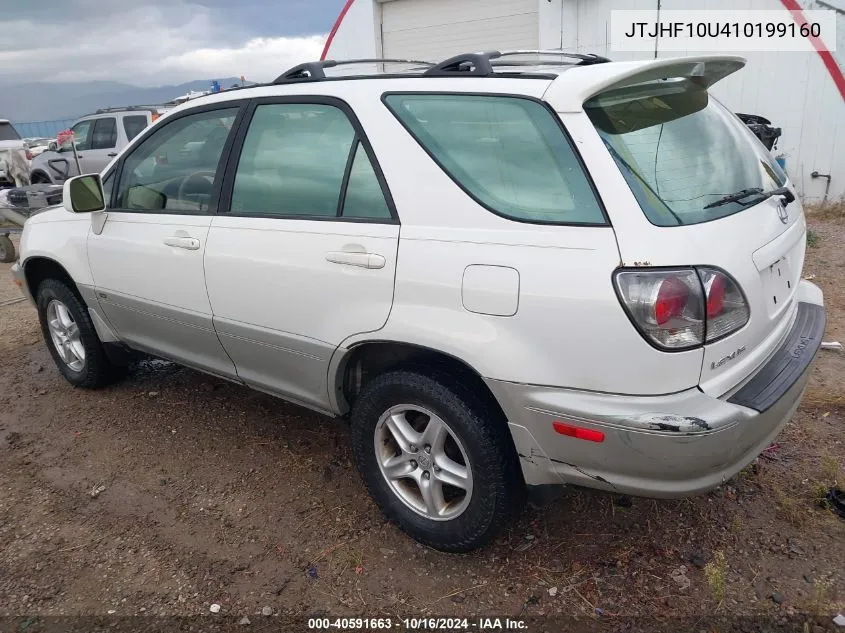 2001 Lexus Rx 300 VIN: JTJHF10U410199160 Lot: 40591663