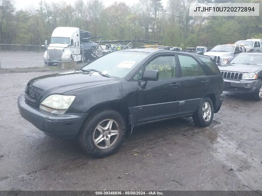 2002 Lexus Rx 300 VIN: JTJHF10U720272894 Lot: 39348936