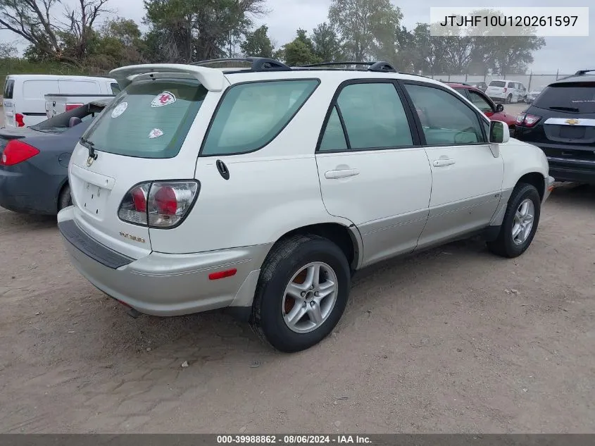 JTJHF10U120261597 2002 Lexus Rx 300