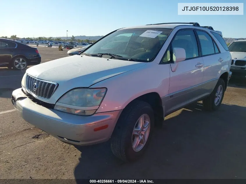 2002 Lexus Rx 300 VIN: JTJGF10U520128398 Lot: 40256661