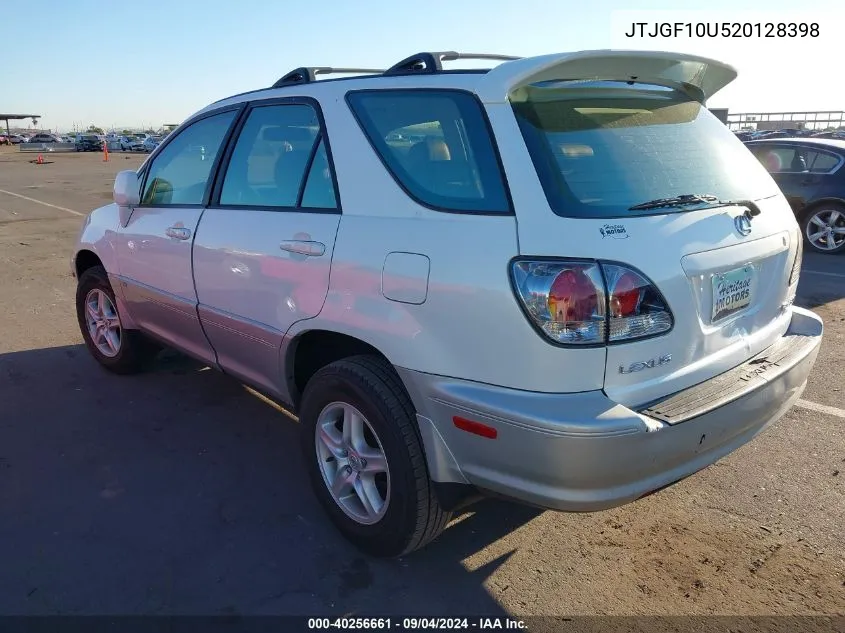 2002 Lexus Rx 300 VIN: JTJGF10U520128398 Lot: 40256661