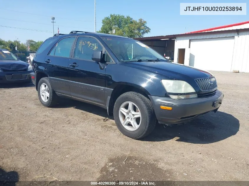 2002 Lexus Rx 300 VIN: JTJHF10U020253894 Lot: 40298300