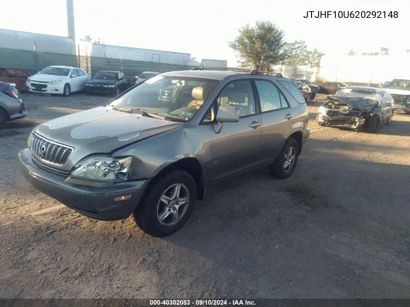 2002 Lexus Rx 300 VIN: JTJHF10U620292148 Lot: 40302053