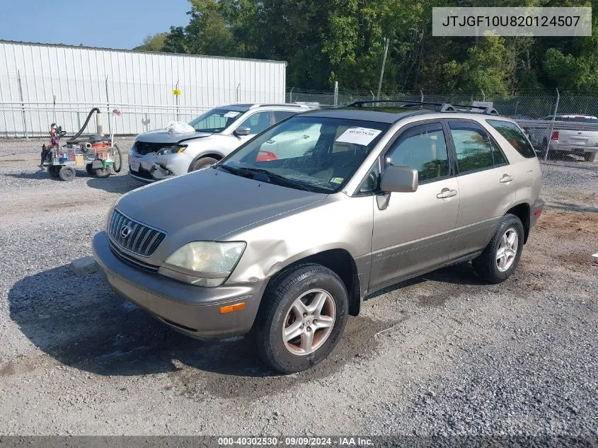 2002 Lexus Rx 300 VIN: JTJGF10U820124507 Lot: 40302530