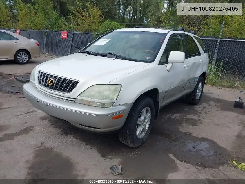 2002 Lexus Rx 300 VIN: JTJHF10U820276405 Lot: 40323545