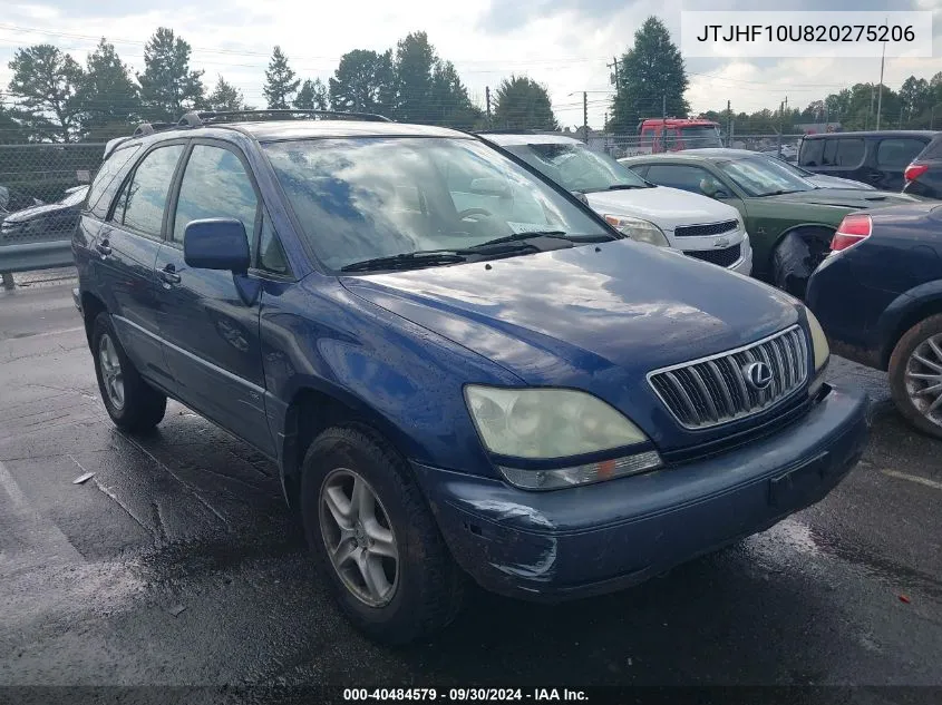 JTJHF10U820275206 2002 Lexus Rx 300