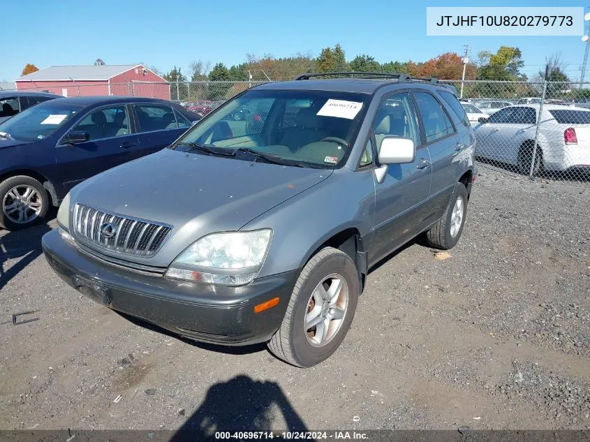 2002 Lexus Rx 300 VIN: JTJHF10U820279773 Lot: 40696714