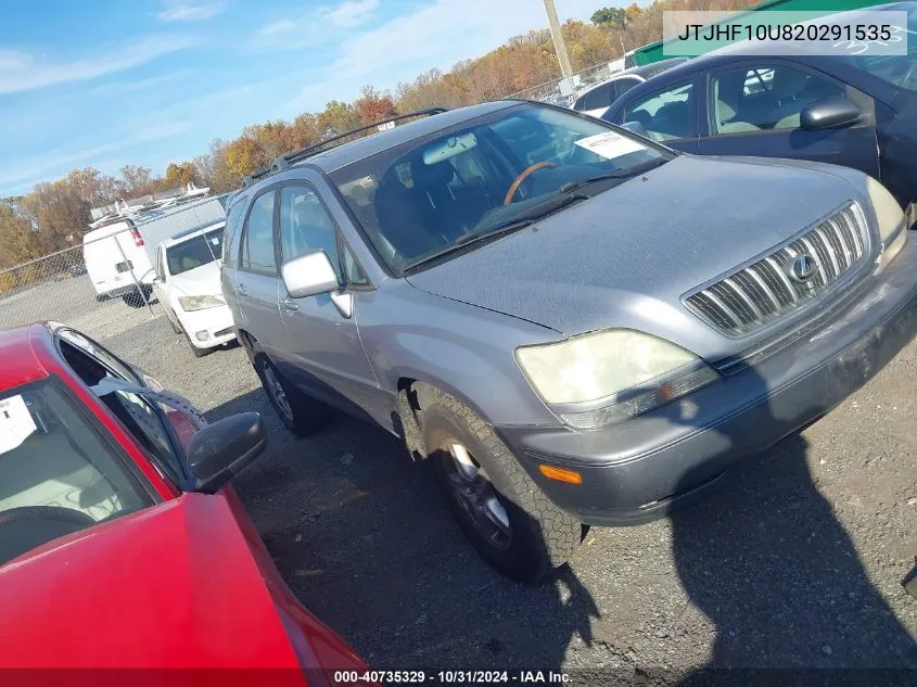 2002 Lexus Rx 300 VIN: JTJHF10U820291535 Lot: 40735329