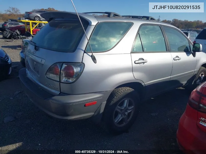 2002 Lexus Rx 300 VIN: JTJHF10U820291535 Lot: 40735329