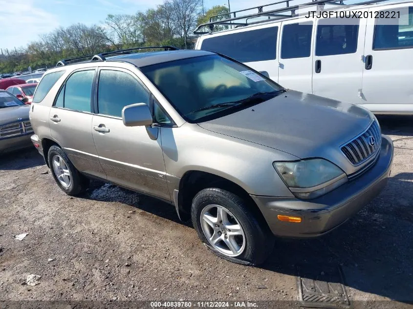 2002 Lexus Rx 300 VIN: JTJGF10UX20128221 Lot: 40839780