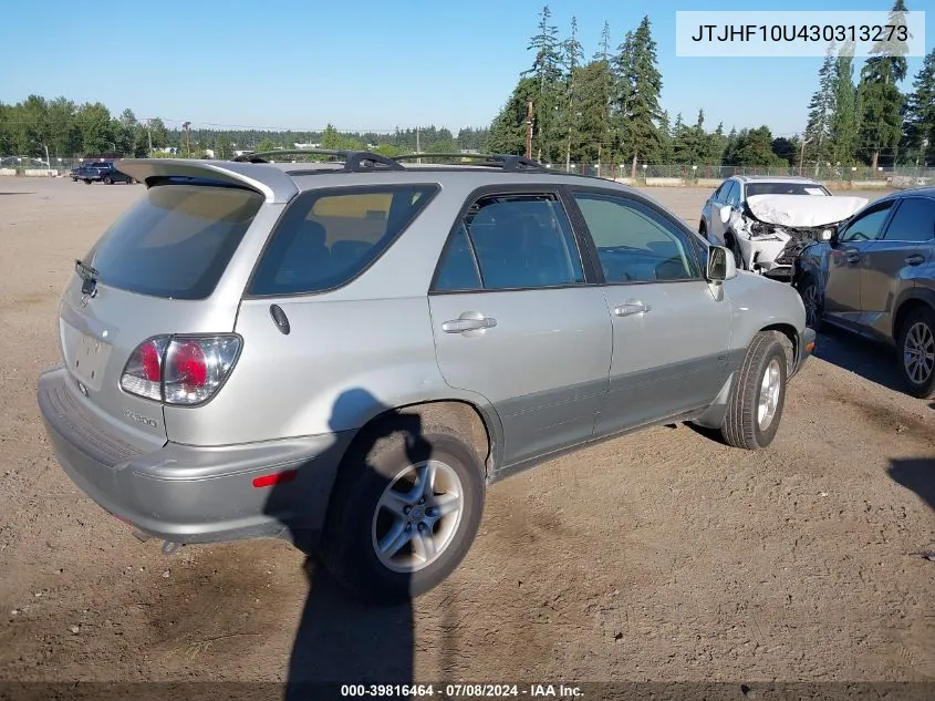 2003 Lexus Rx 300 VIN: JTJHF10U430313273 Lot: 39816464