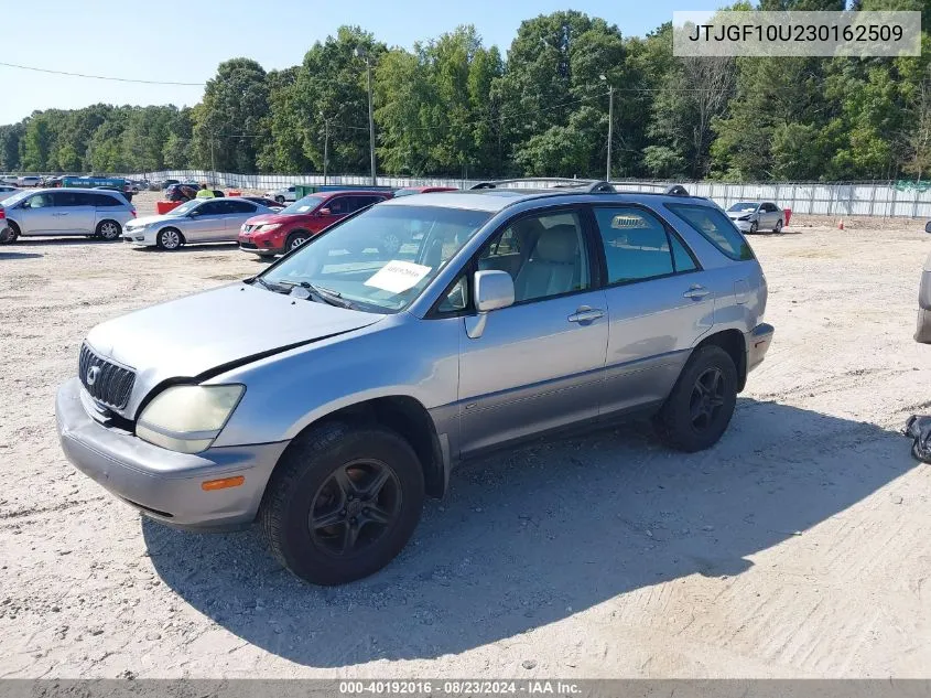 2003 Lexus Rx 300 VIN: JTJGF10U230162509 Lot: 40192016