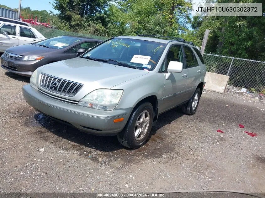 2003 Lexus Rx 300 VIN: JTJHF10U630302372 Lot: 40248608