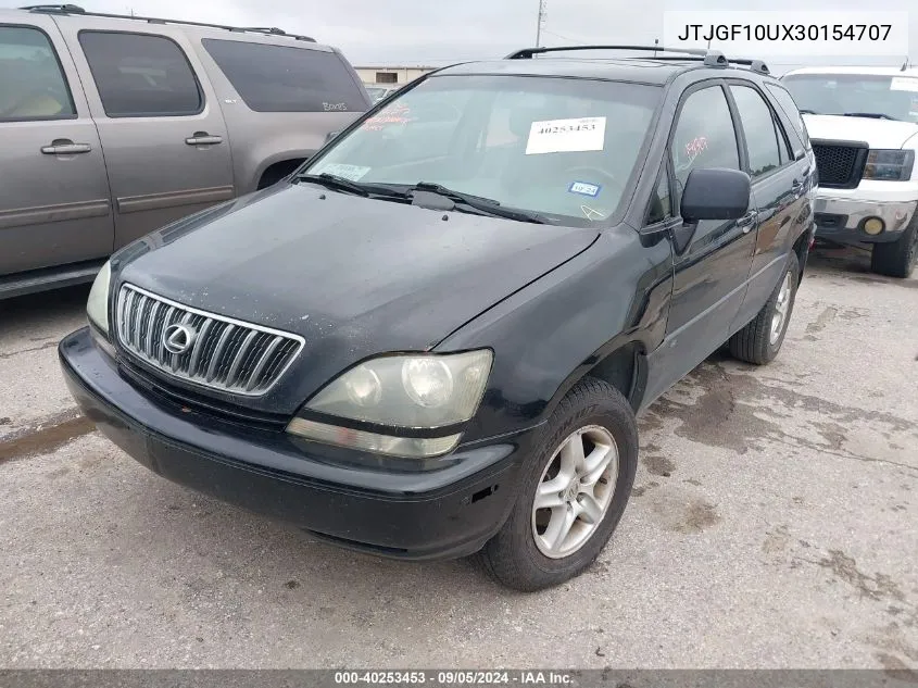 2003 Lexus Rx 300 VIN: JTJGF10UX30154707 Lot: 40253453