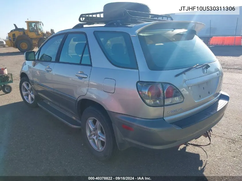 2003 Lexus Rx 300 300 VIN: JTJHF10U530311306 Lot: 40378822