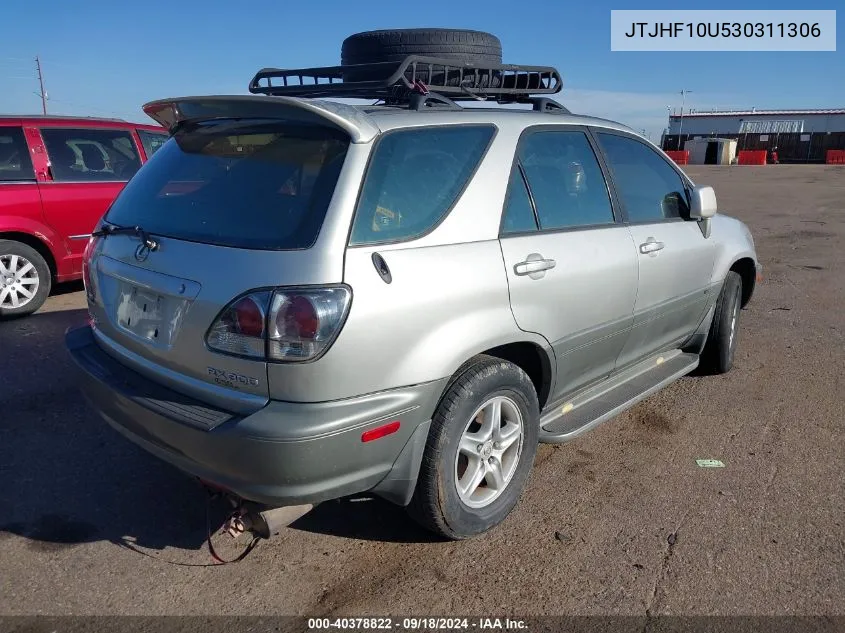 2003 Lexus Rx 300 300 VIN: JTJHF10U530311306 Lot: 40378822