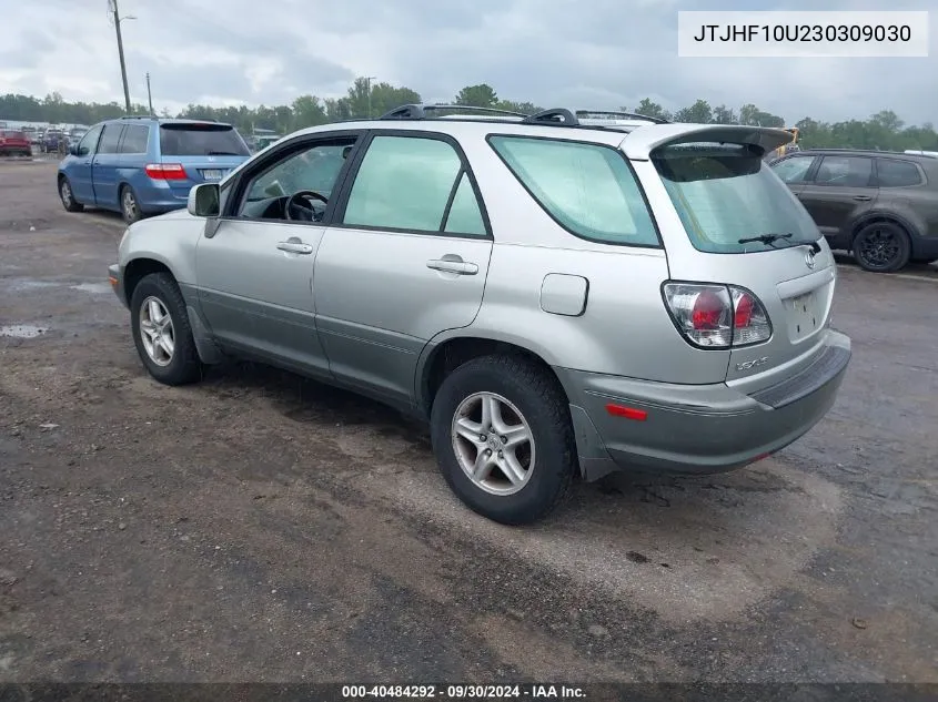 2003 Lexus Rx 300 VIN: JTJHF10U230309030 Lot: 40484292