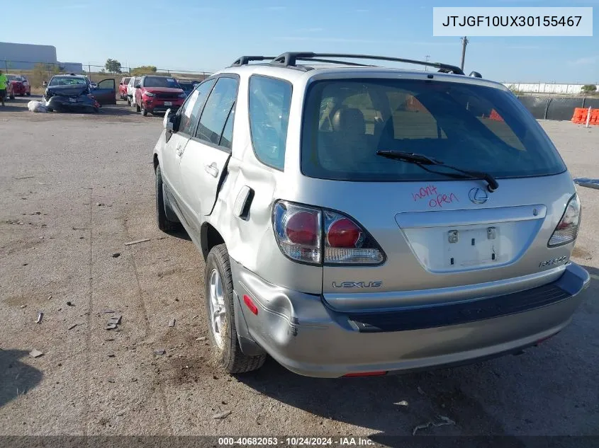 2003 Lexus Rx 300 VIN: JTJGF10UX30155467 Lot: 40682053