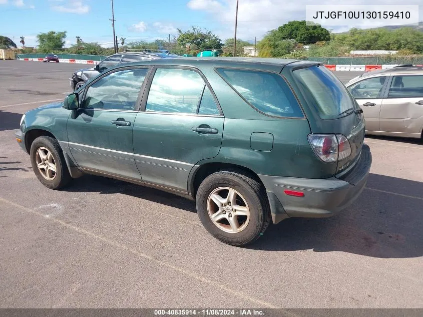 2003 Lexus Rx 300 VIN: JTJGF10U130159410 Lot: 40835914