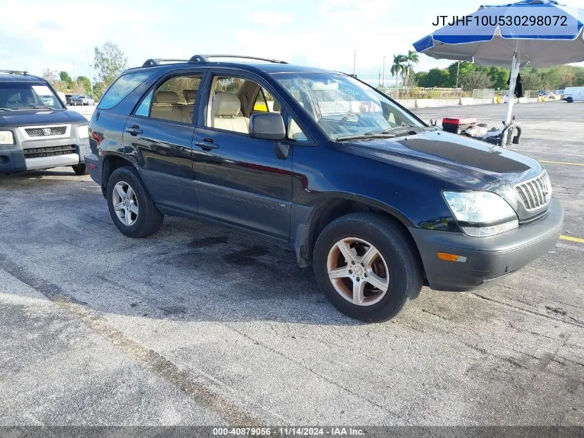 2003 Lexus Rx 300 VIN: JTJHF10U530298072 Lot: 40879056