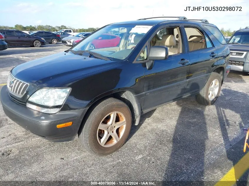 2003 Lexus Rx 300 VIN: JTJHF10U530298072 Lot: 40879056