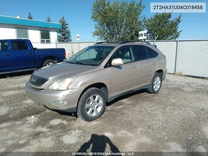 2T2HA31U04C018458 2004 Lexus Rx 330