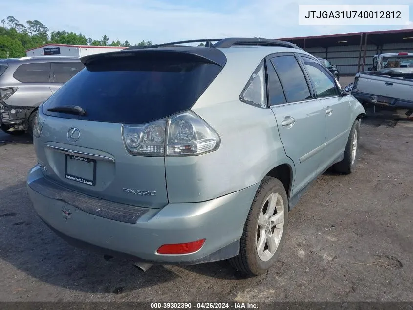 JTJGA31U740012812 2004 Lexus Rx 330