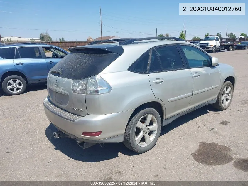 2T2GA31U84C012760 2004 Lexus Rx 330