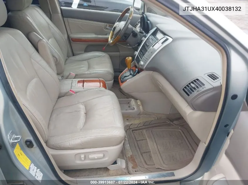 JTJHA31UX40038132 2004 Lexus Rx 330