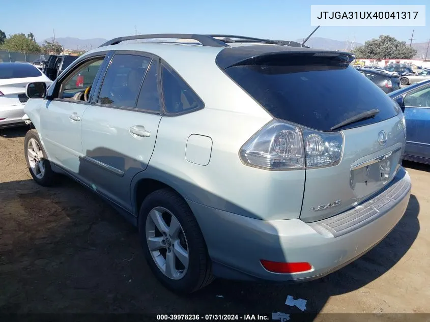 JTJGA31UX40041317 2004 Lexus Rx 330