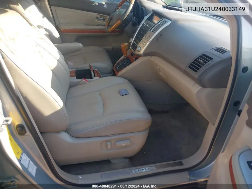 JTJHA31U240033149 2004 Lexus Rx 330