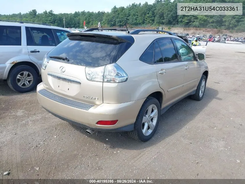 2004 Lexus Rx 330 VIN: 2T2HA31U54C033361 Lot: 40195395