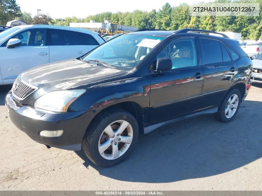 2T2HA31U04C012367 2004 Lexus Rx 330