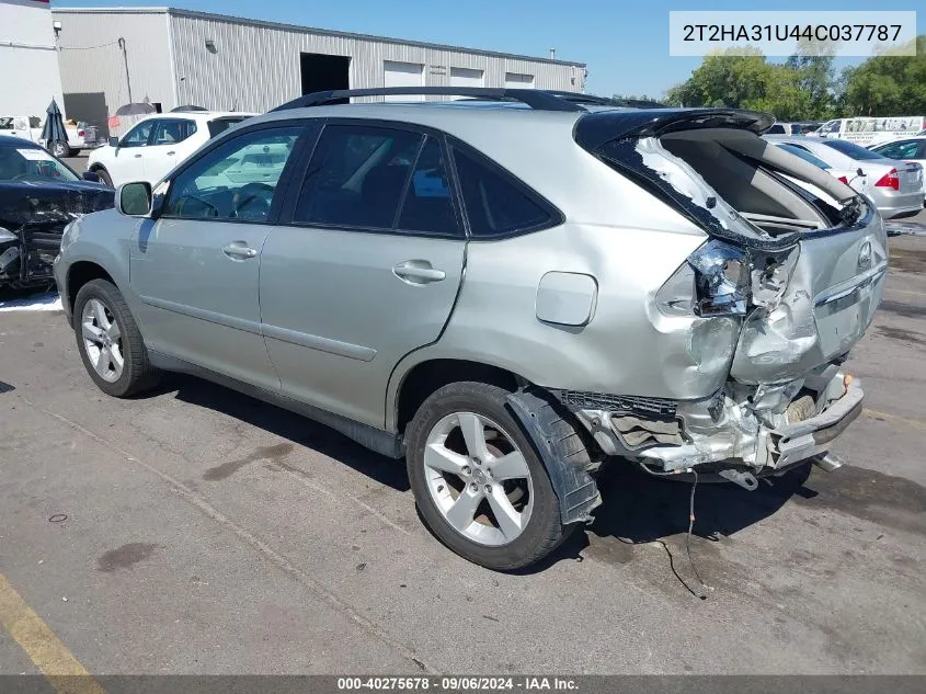 2004 Lexus Rx 330 VIN: 2T2HA31U44C037787 Lot: 40275678