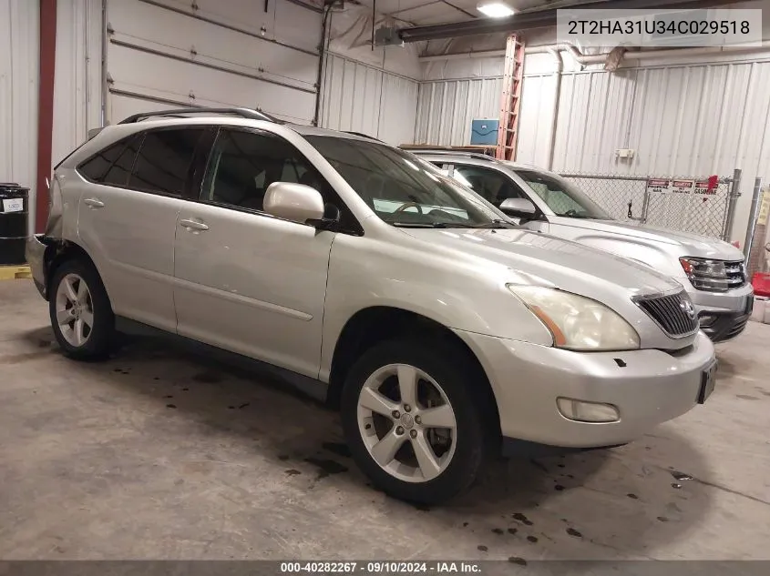 2004 Lexus Rx 330 VIN: 2T2HA31U34C029518 Lot: 40282267