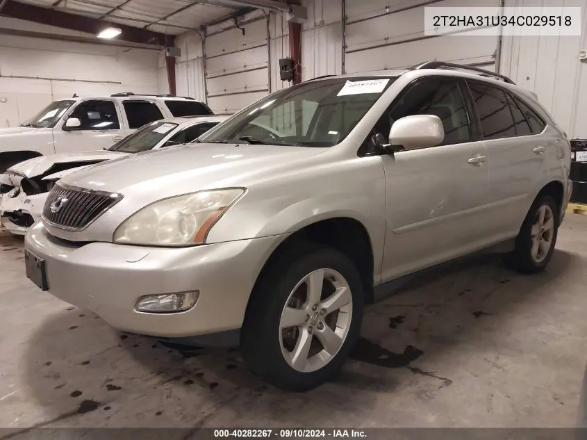 2004 Lexus Rx 330 VIN: 2T2HA31U34C029518 Lot: 40282267