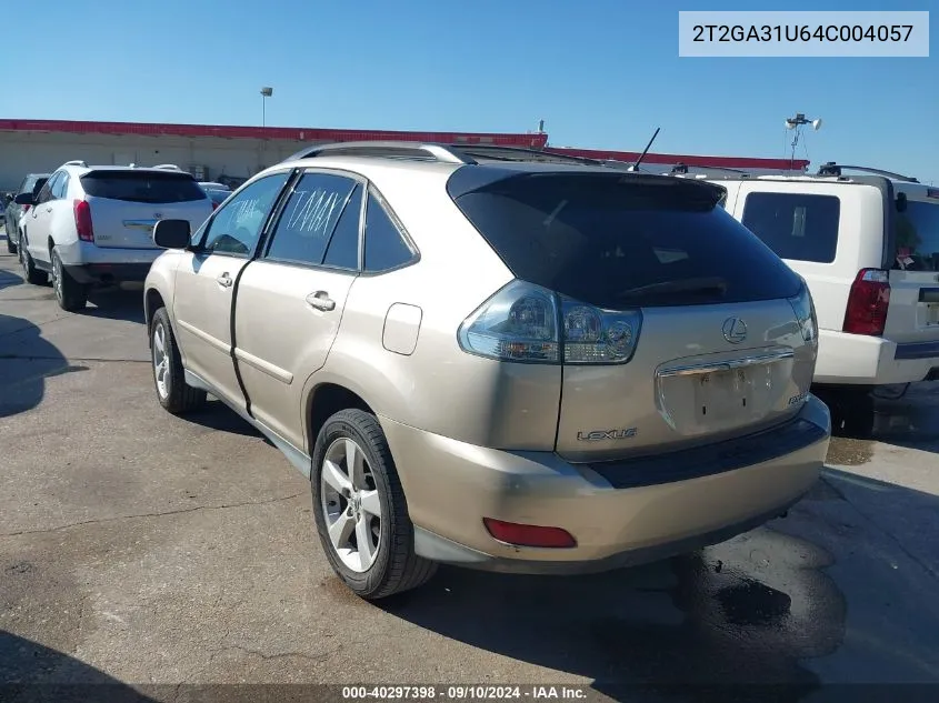 2004 Lexus Rx 330 VIN: 2T2GA31U64C004057 Lot: 40297398