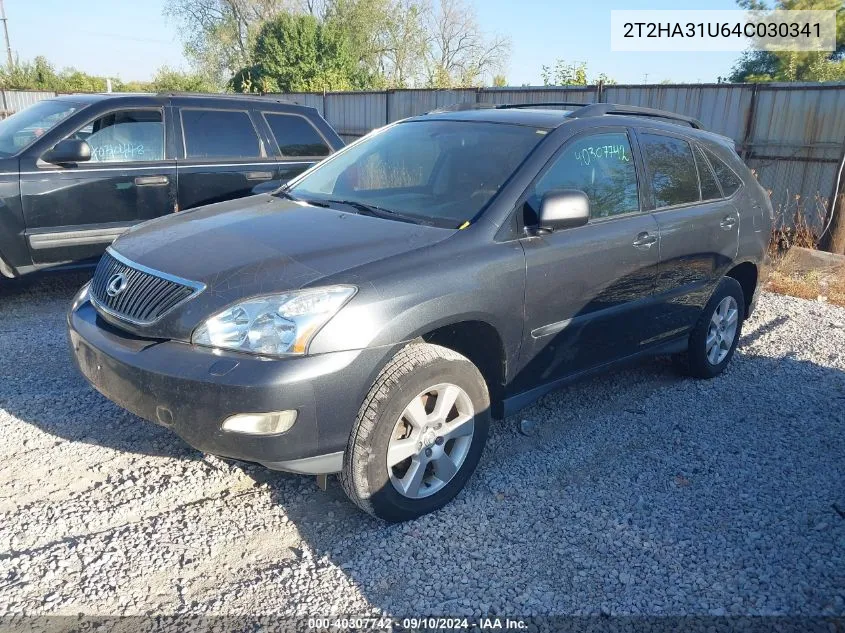 2004 Lexus Rx 330 VIN: 2T2HA31U64C030341 Lot: 40307742