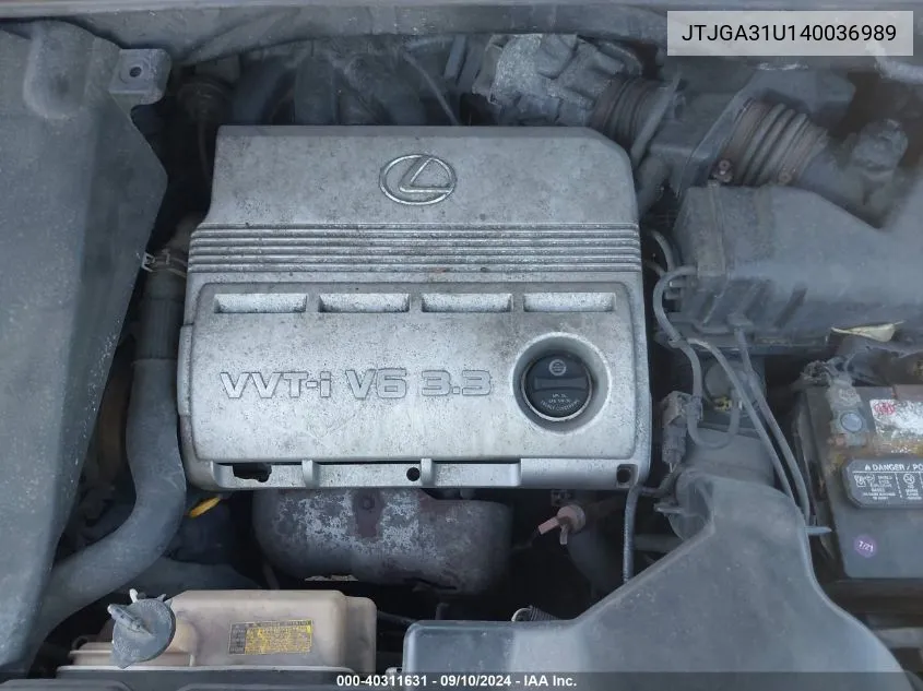 JTJGA31U140036989 2004 Lexus Rx 330