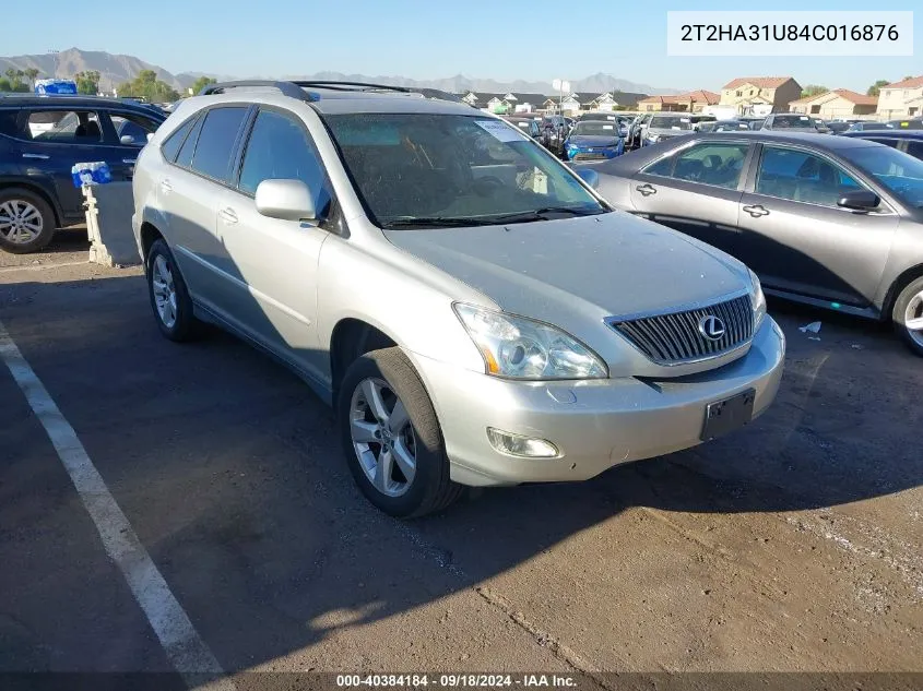 2004 Lexus Rx 330 330 VIN: 2T2HA31U84C016876 Lot: 40384184