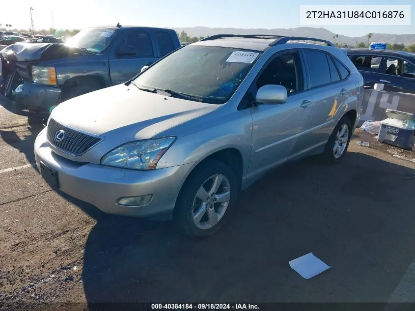 2004 Lexus Rx 330 330 VIN: 2T2HA31U84C016876 Lot: 40384184