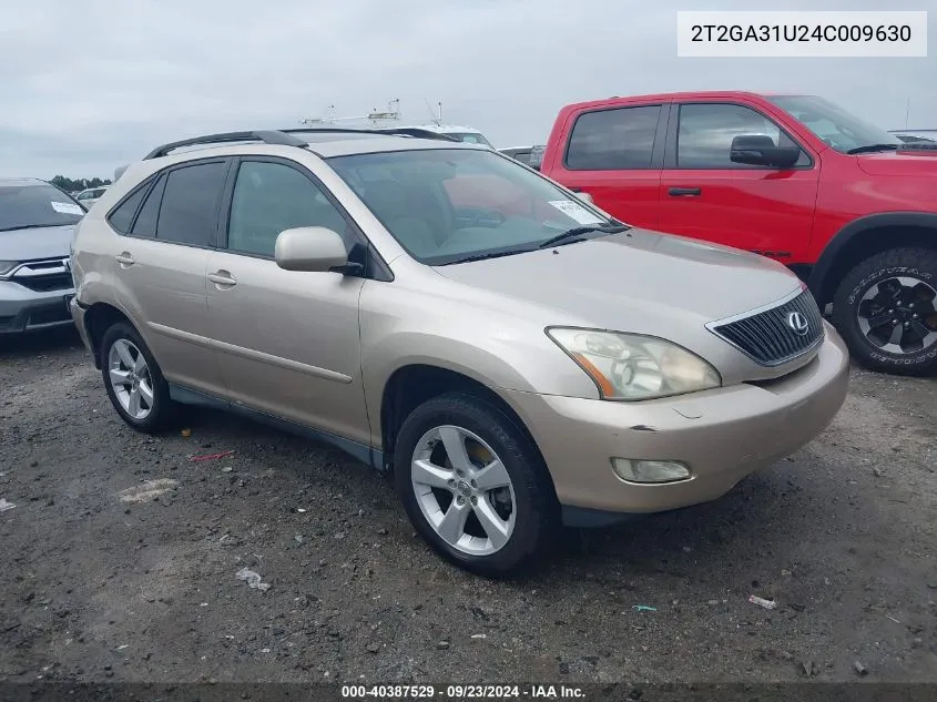 2004 Lexus Rx 330 VIN: 2T2GA31U24C009630 Lot: 40387529