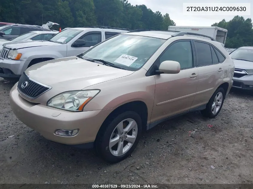 2004 Lexus Rx 330 VIN: 2T2GA31U24C009630 Lot: 40387529