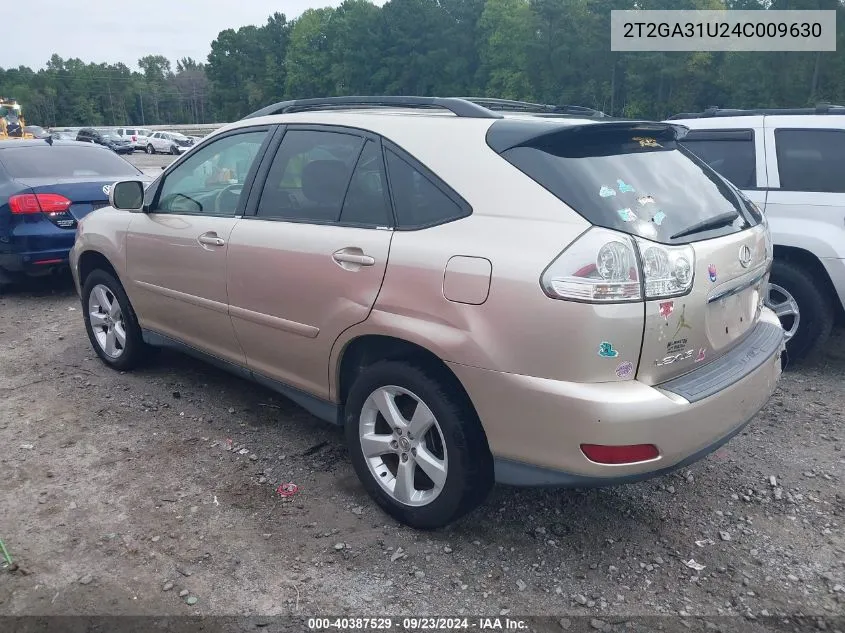 2004 Lexus Rx 330 VIN: 2T2GA31U24C009630 Lot: 40387529