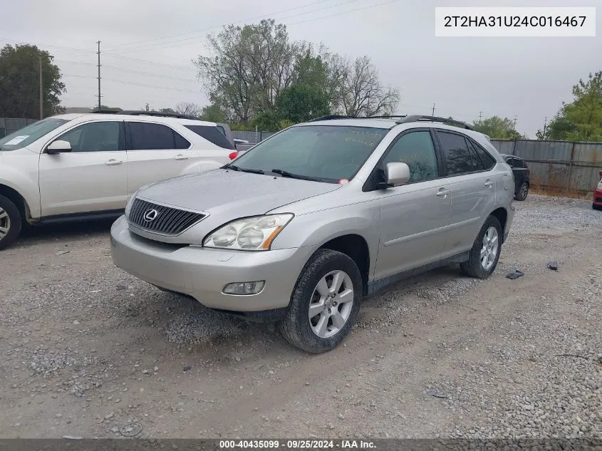 2004 Lexus Rx 330 VIN: 2T2HA31U24C016467 Lot: 40435099