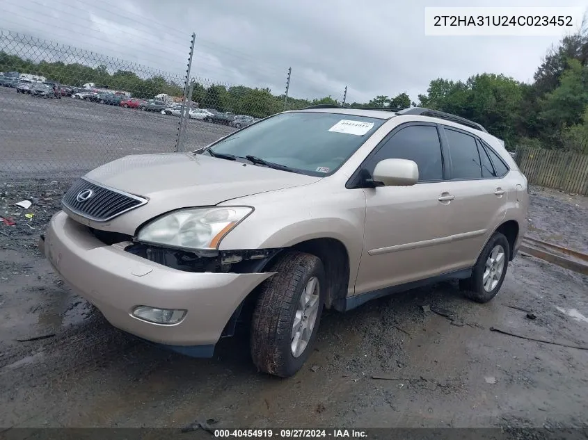 2004 Lexus Rx 330 VIN: 2T2HA31U24C023452 Lot: 40454919